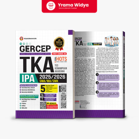 cheerfullbreeze's tweet image. 📚 Yrama Widya - Buku Gercep TKA SMA 2025/2026 | IPA IPS
🖇️ s.shopee.co.id/1LVKeWHCFt 

Buku ini berisi soal-soal TKA lengkap dengan pembahasan, termasuk soal HOTS untuk melatih siswa berpikir kritis. Bonus simulasi dan prediksi Ujian Sekolah (US), CBT TKA dengan memindai kode QR