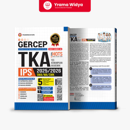cheerfullbreeze's tweet image. 📚 Yrama Widya - Buku Gercep TKA SMA 2025/2026 | IPA IPS
🖇️ s.shopee.co.id/1LVKeWHCFt 

Buku ini berisi soal-soal TKA lengkap dengan pembahasan, termasuk soal HOTS untuk melatih siswa berpikir kritis. Bonus simulasi dan prediksi Ujian Sekolah (US), CBT TKA dengan memindai kode QR