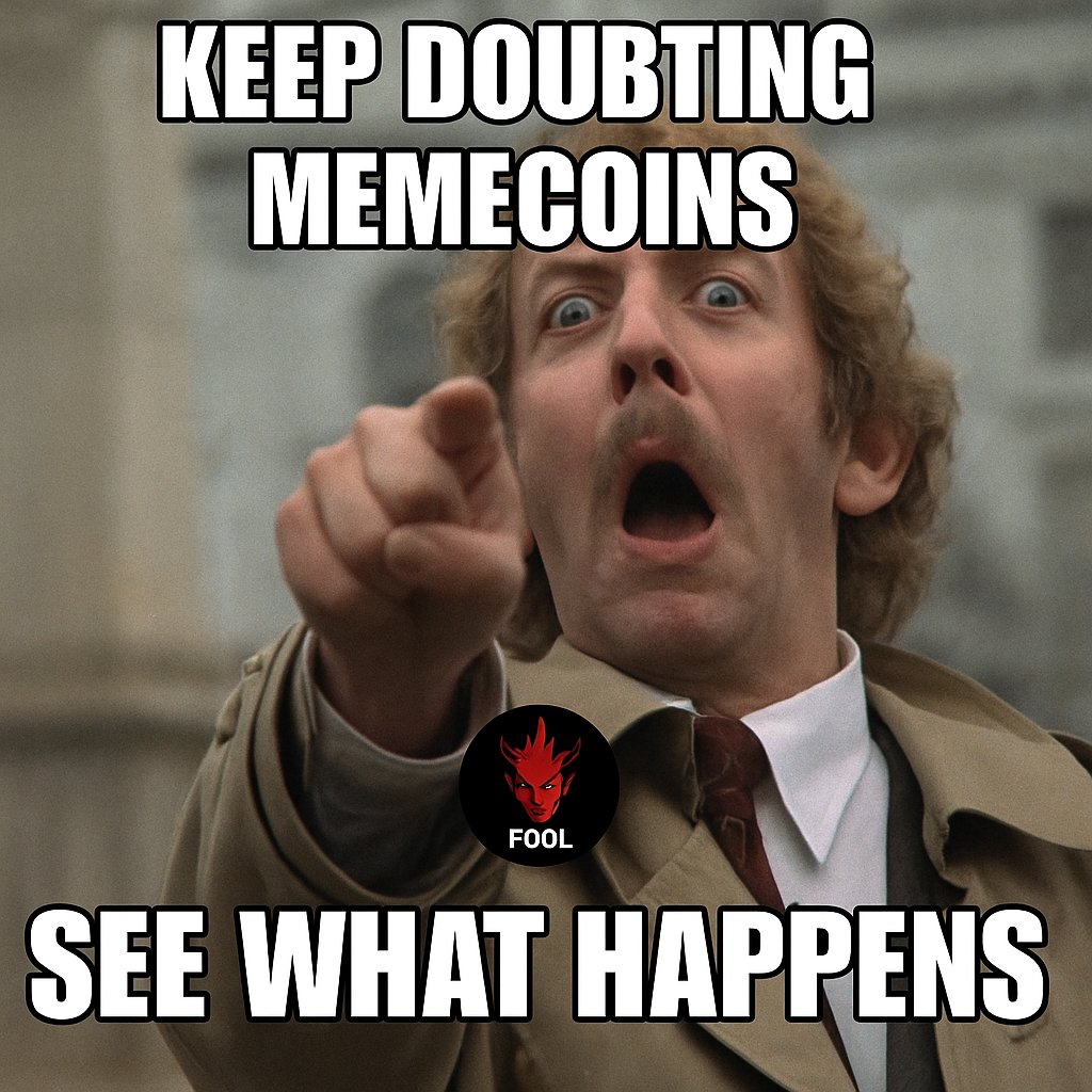 fool_token's tweet photo. Don’t overthink it. Just BELIEVE.
$FOOL 🔥💜👻
#FOOLToken #MemeCoin #Believe https://t.co/JMVJGnra0K