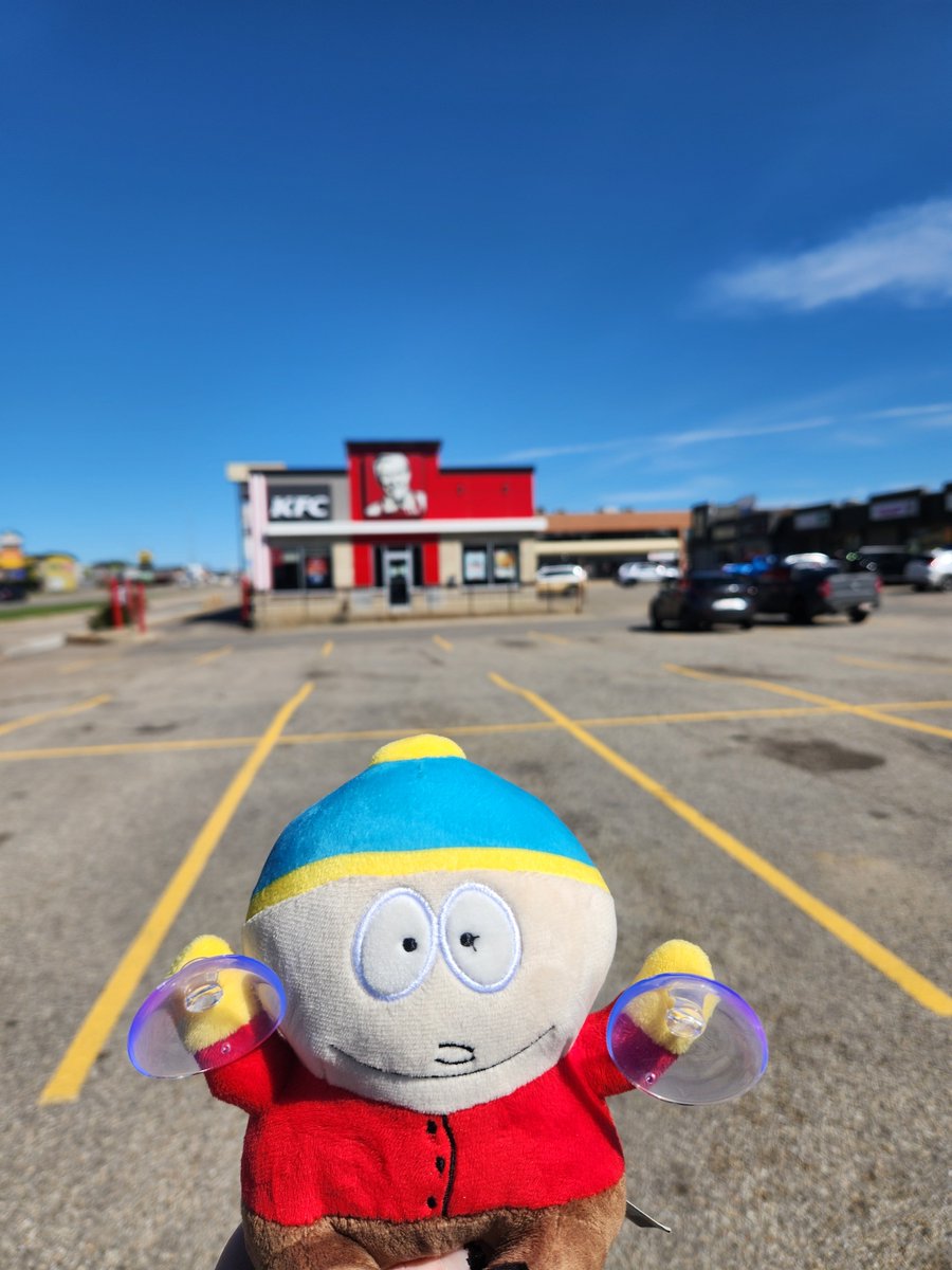today I took eric to my favorite place in alberta, the kfc plaza