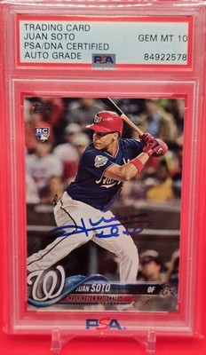 その他 Juan Soto auto psa10 topps HR Cards on X: 