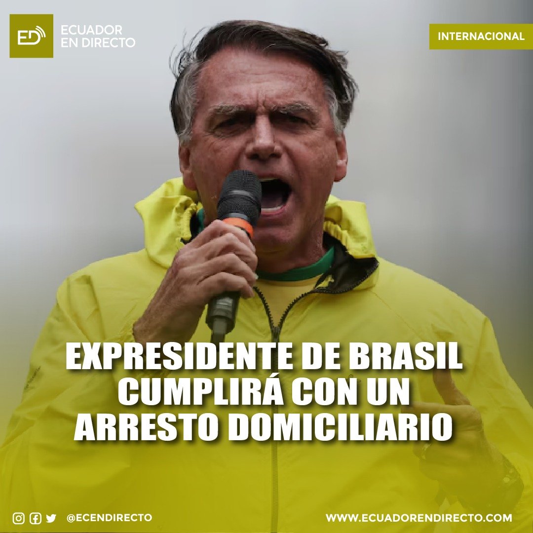¡LA CORRUPCIÓN ESTÁ DONDE DEBE ESTAR!
El Tribunal Supremo de Brasil ordenó el arresto domiciliario del expresidente Jair Bolsonaro, quien está siendo juzgado por un presunto complot para anular los resultados de las elecciones presidenciales de 2022.