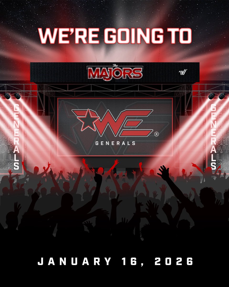GENERALS is going to The MAJORS! ⭐️ <a href="/WEGenerals/">Generals</a>