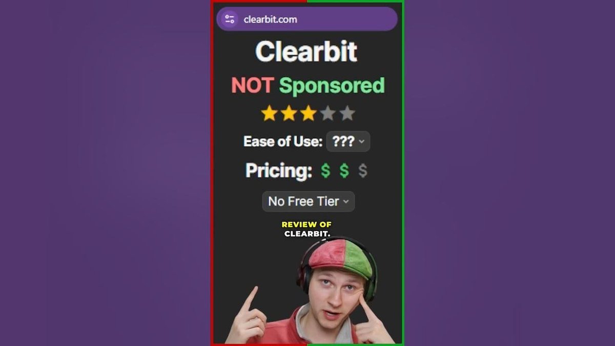 RiteKitAPI's tweet image. Video : Clearbit (breeze intelligence) review #nocode - rite.link/KFJ9 👈🏼 Compare #Clearbit with #DataEnrichment API's with better success rates and pricing