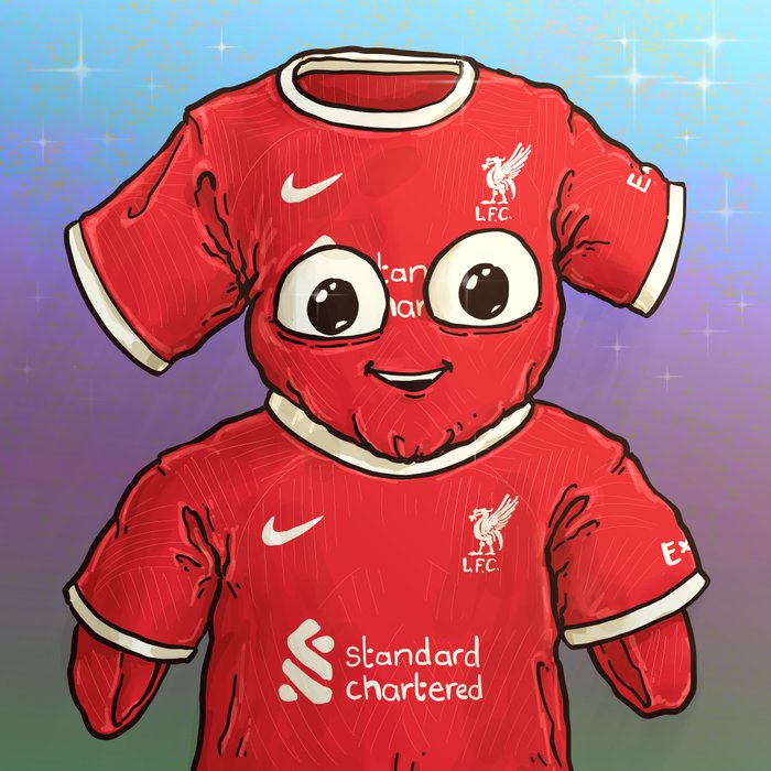 HUGE THANK YOU 🙌👊✨️
to <a href="/dfart2287/">Dale</a> for my newest #LFC #XRPNFT 🔥🔴🎨
When we talked about it, I didn't imagine the joy it would bring each time I see it 😍🥰🥳
Introducing *Jersey wearing Jersey* 💥
#TheXRPLhasArtists