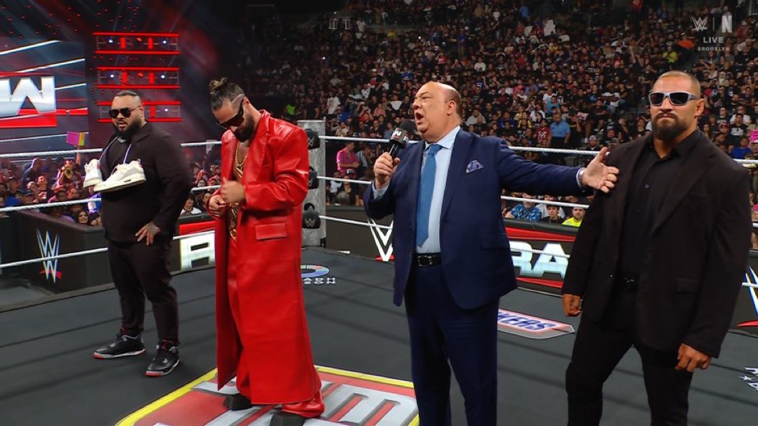 WrestleClips's tweet image. Whoever came up with "The Tribal Thief" and "Shoelafala" for Bronson Reed deserves a freaking raise 😂

#WWERaw