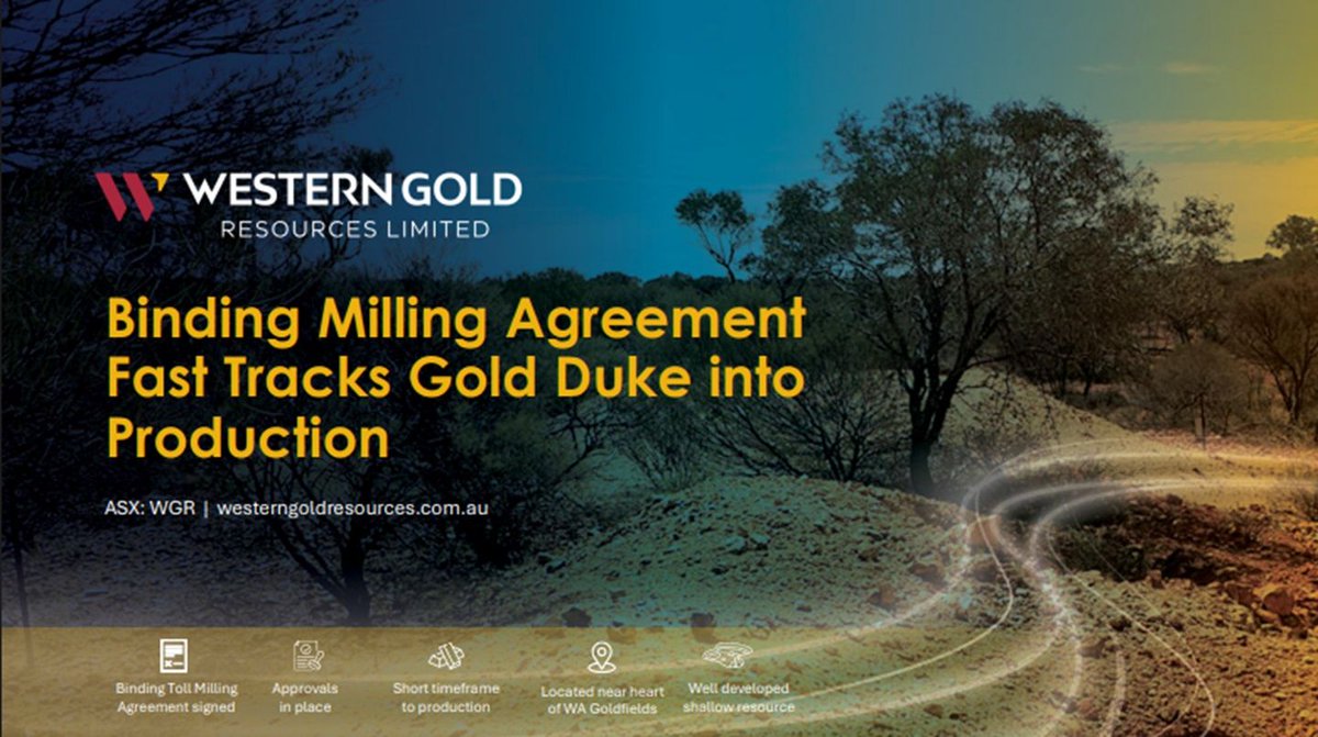 Western Gold Resources Limited (ASX:WGR) Advances Gold Duke Project Towards Production with $3m Secured $WGR $5ZN #GOLD #MINING #ABNNEWSWIRE dlvr.it/TMJHzB