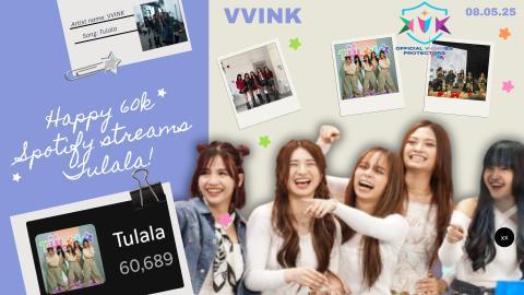 Na para bang nahihibang, boy you make me say uh oh! LSS diba? Happy 60,000 streams on Tulala at Spotify! Let's keep on streaming, VVINKIES! 💚🩷🧡💙💜 #VVINK #VVINKPH #VVINK_Tulala