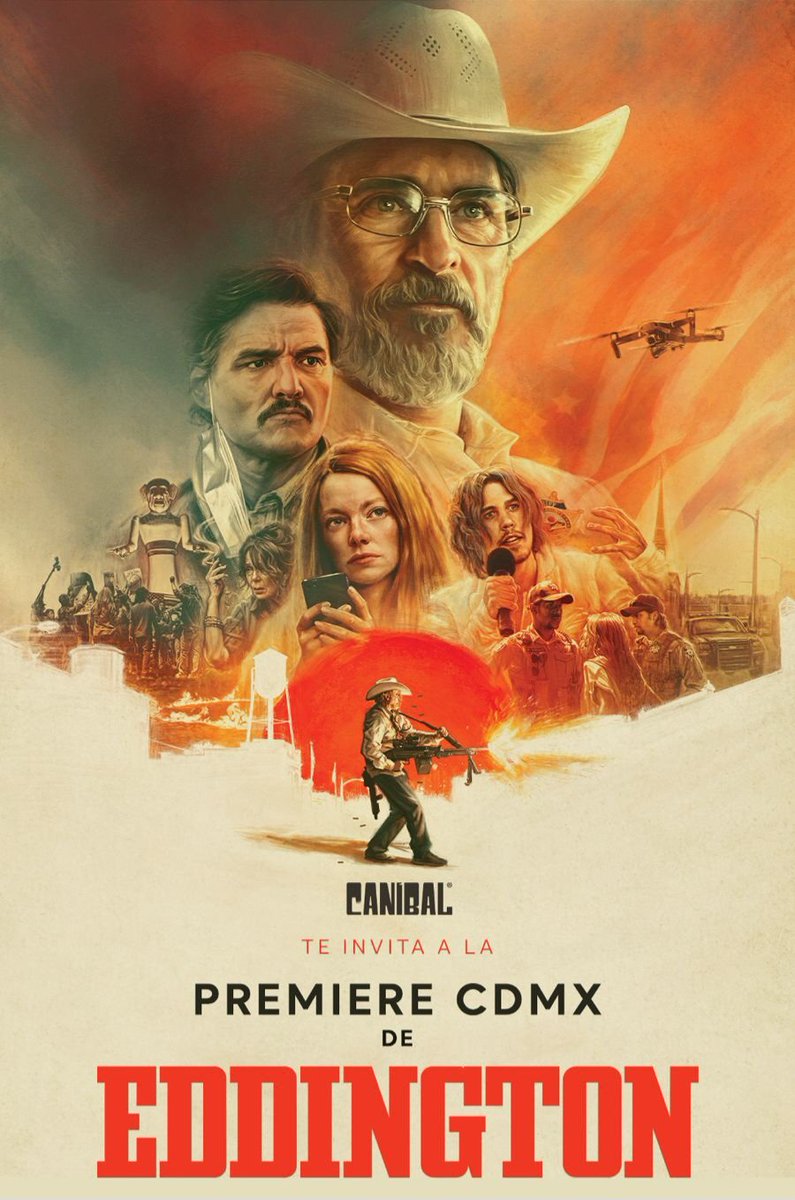 Movie Crazy Planet 🎬🍿🥤 (@moviecrazyp) on Twitter photo 📽🚨 PREMIERE 🚨📽
Gracias a nuestros amigos de #CineCANÍBAL tenemos pases dobles para la premiere de #EDDINGTON el lunes 11 de agosto.
Like y RT
Deben seguirnos y a <a href="/cineCANIBAL/">Cine CANÍBAL®</a> en TODAS nuestras redes
¿Quién es el director? Responde utilizando #CineCANÍBALMeInvitaAlCine 📽🚨 PREMIERE 🚨📽
Gracias a nuestros amigos de #CineCANÍBAL tenemos pases dobles para la premiere de #EDDINGTON el lunes 11 de agosto.
Like y RT
Deben seguirnos y a <a href="/cineCANIBAL/">Cine CANÍBAL®</a> en TODAS nuestras redes
¿Quién es el director? Responde utilizando #CineCANÍBALMeInvitaAlCine