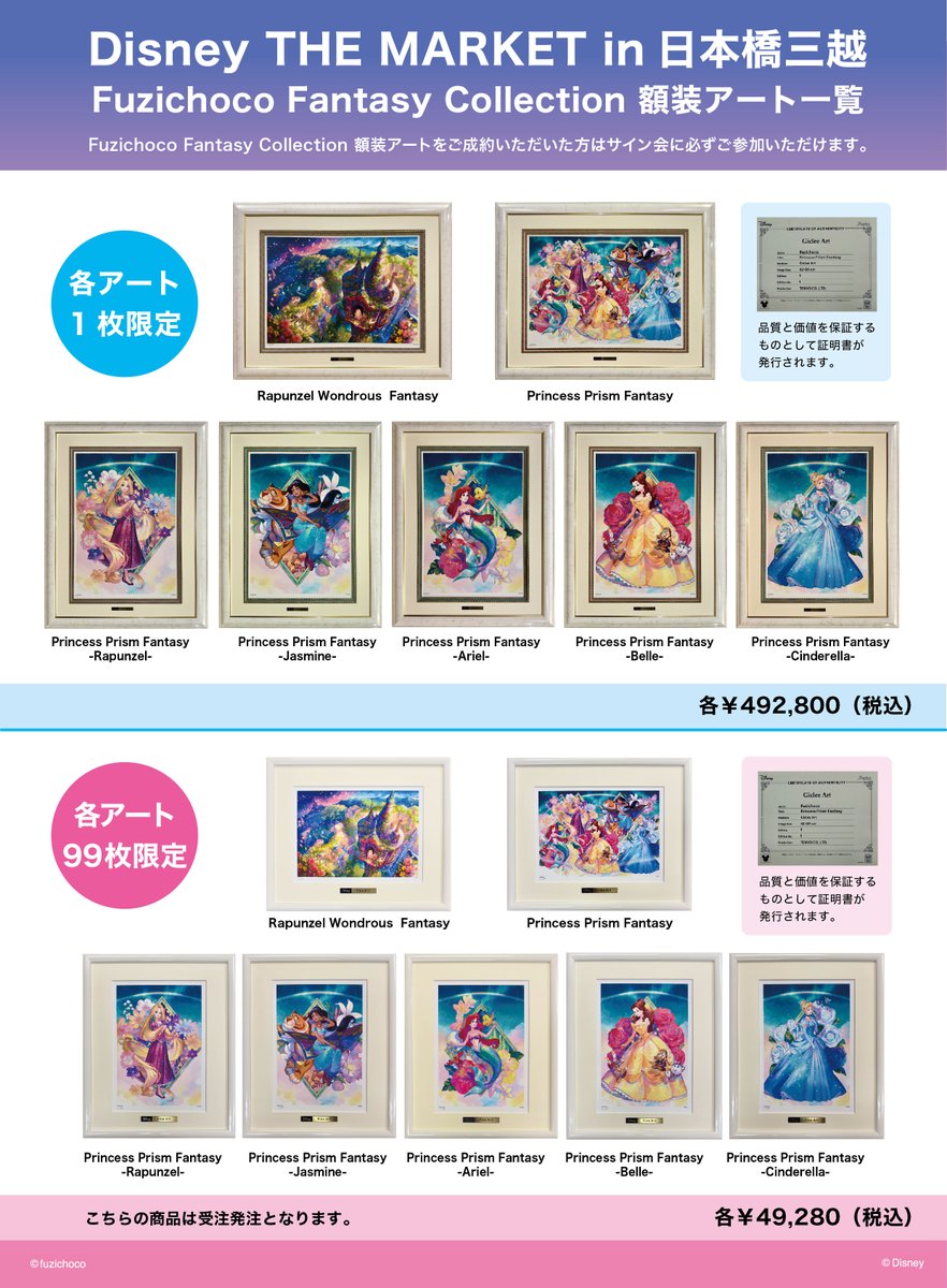 藤ちょこ × ディズニー 「Fuzichoco Fantasy Collection