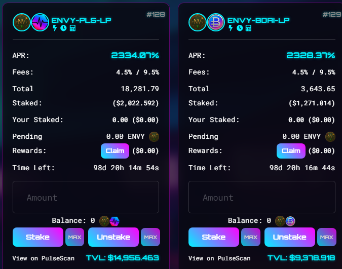 Crypto_BRO (@cryto_br0) on Twitter photo Big TVLS, BIG APRs, BRAND NEW FARMS!
$ENVY LP Incentive token pairs have launched on
nexionpulse.com/flux
<a href="/NexionPulse/">NEXION</a>
GOT STABLES? Want to earn when taking profits?
New $ENVY STABLE PAIRS with $BDAI earning 3% daily coming
<a href="/liquidloansio/">LiquidLoans.io – True DeFi Liquidity</a> $USDL <a href="/POWERCITYio/">⚡️POWERCITY⚡️</a> $PXDC Big TVLS, BIG APRs, BRAND NEW FARMS!
$ENVY LP Incentive token pairs have launched on
nexionpulse.com/flux
<a href="/NexionPulse/">NEXION</a>
GOT STABLES? Want to earn when taking profits?
New $ENVY STABLE PAIRS with $BDAI earning 3% daily coming
<a href="/liquidloansio/">LiquidLoans.io – True DeFi Liquidity</a> $USDL <a href="/POWERCITYio/">⚡️POWERCITY⚡️</a> $PXDC