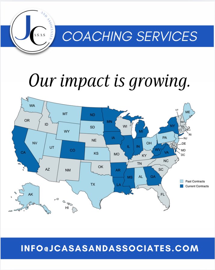 I could not be more proud of my team of Senior Associates <a href="/joykelly05/">Joy Kelly</a> Sarah
Johnson and <a href="/JimWichman/">Jim Wichman, Ed.S</a> who continue to create meaningful coaching experiences for clients. We just picked up our 12th new district for the upcoming school year. We can hardly wait to get started. Thank