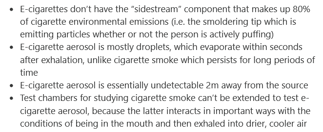 Arielle Selya (@arielleselya) on Twitter photo Part 8 of <a href="/RobertoSussman/">Roberto Sussman</a> 's incredibly informative Substack posts on e-cigarette aerosol: "secondhand" or environmental aerosol.
The key points for me (hope I understood them correctly):
robertosussman.substack.com/p/a-full-guide… Part 8 of <a href="/RobertoSussman/">Roberto Sussman</a> 's incredibly informative Substack posts on e-cigarette aerosol: "secondhand" or environmental aerosol.
The key points for me (hope I understood them correctly):
robertosussman.substack.com/p/a-full-guide…