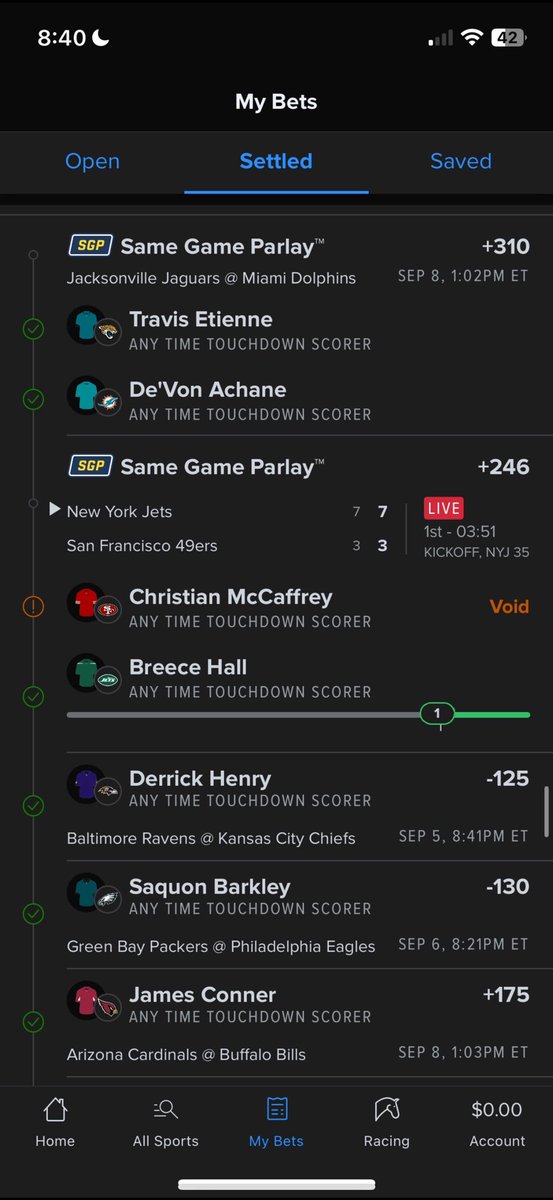 jlarivee24's tweet photo. @br_betting Bijan cost me 13k🥲 he was stuffed at the 1 yard line 3 times.. https://t.co/fQ93KfjRLW