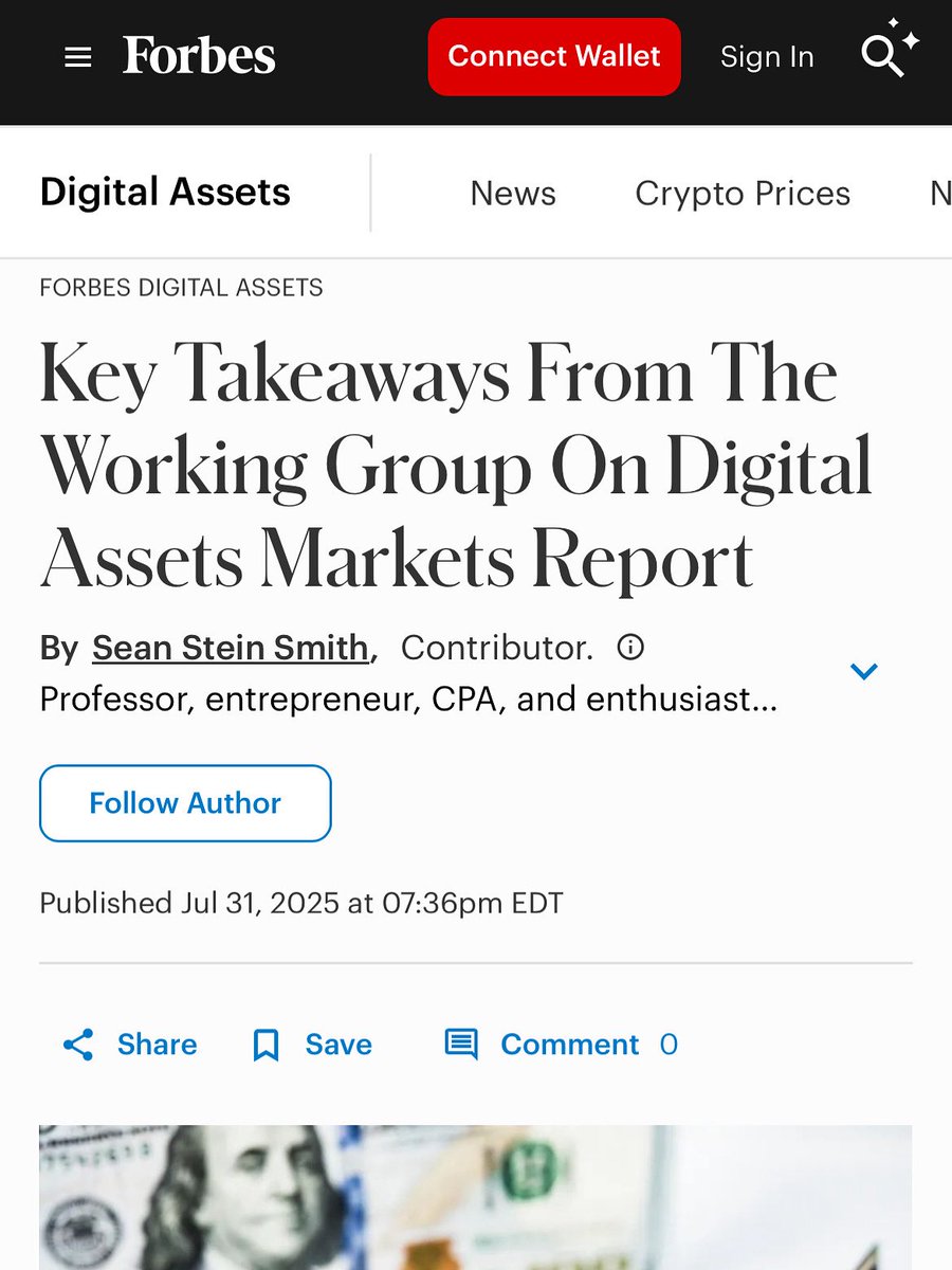 Dr Sean Stein Smith (@seansteinsmith) on Twitter photo My latest via <a href="/ForbesCrypto/">Forbes Crypto</a> breaks down the report from the Digital Assets Working Group - comprehensive and with big implications going forward for the crypto sector!
forbes.com/sites/digital-… My latest via <a href="/ForbesCrypto/">Forbes Crypto</a> breaks down the report from the Digital Assets Working Group - comprehensive and with big implications going forward for the crypto sector!
forbes.com/sites/digital-…