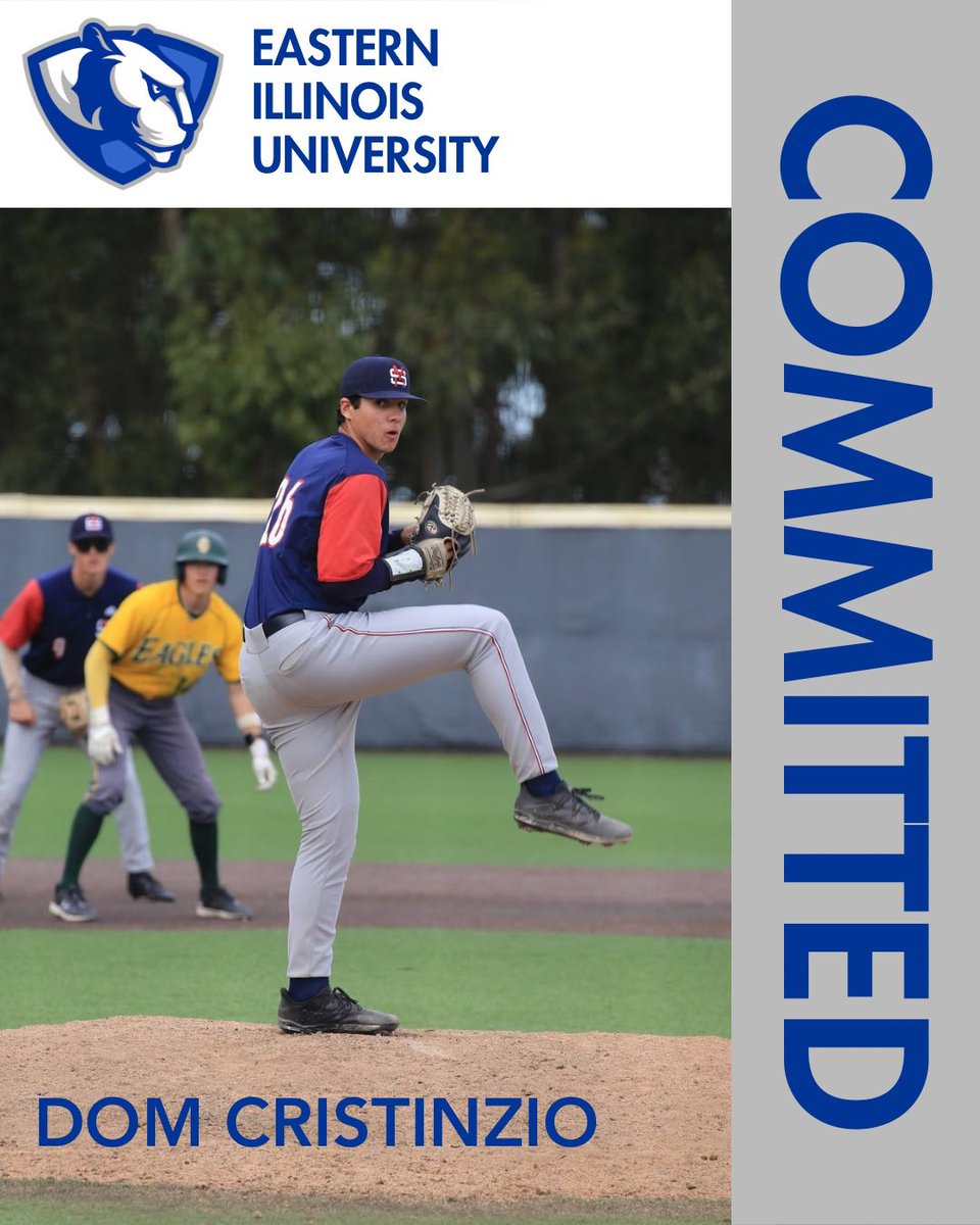 Dominic Cristinzio (@domcristinzio) on Twitter photo Proud to announce my commitment to continue my academic and baseball career <a href="/EIU_Baseball/">EIU Baseball</a>!
Huge thanks to my coaches <a href="/csmbaseball/">College of San Mateo Baseball</a> and to my parents for their constant support.
Excited for this next chapter, letās go Panthers!
<a href="/LegendTitanBsbl/">Legend Baseball</a>
#Committed #EIUBaseball Proud to announce my commitment to continue my academic and baseball career <a href="/EIU_Baseball/">EIU Baseball</a>!
Huge thanks to my coaches <a href="/csmbaseball/">College of San Mateo Baseball</a> and to my parents for their constant support.
Excited for this next chapter, letās go Panthers!
<a href="/LegendTitanBsbl/">Legend Baseball</a>
#Committed #EIUBaseball