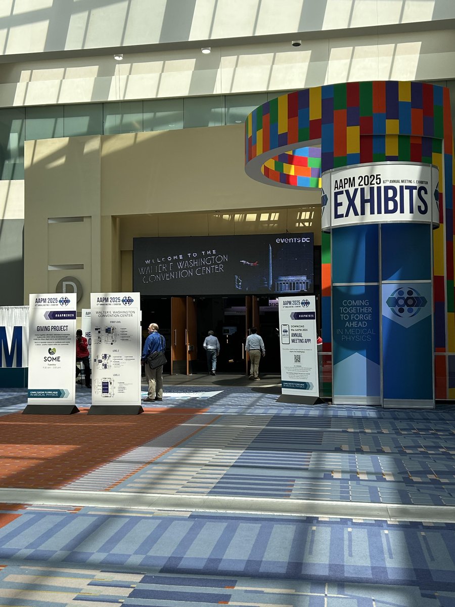 How wonderful to catch up and share updates with medical physicist colleagues and collaborators (Lili Zhou, Wenzheng Feng, Sam Trichter, Archie Chu) and to hear news from industry partners during the <a href="/aapmHQ/">American Association of Physicists in Medicine</a> meeting in Washington, DC, last week!