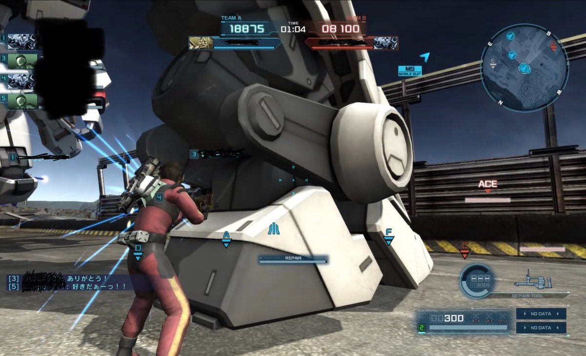 味方の機体直してたら奈緒ちゃいたw