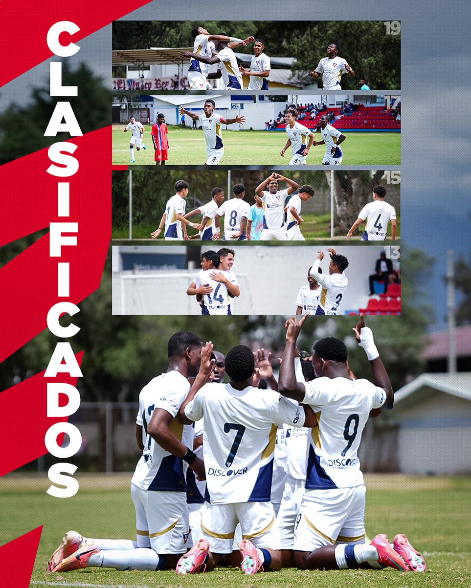 ¡Todas nuestras categorías clasificaron a la siguiente fase del 🏆 #CampeonatoNacionalDeFormativas! 

Estamos orgullosos de todo su esfuerzo chicos ¡A SEGUIR! 🫡💪

#CastaDeCampeones #FormativasLDU