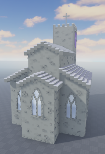 GleamingQuartz's tweet photo. Medieval Winter Church ⛪🏰

#Roblox #RobloxDev #RobloxStudio https://t.co/9BjBXlku3W