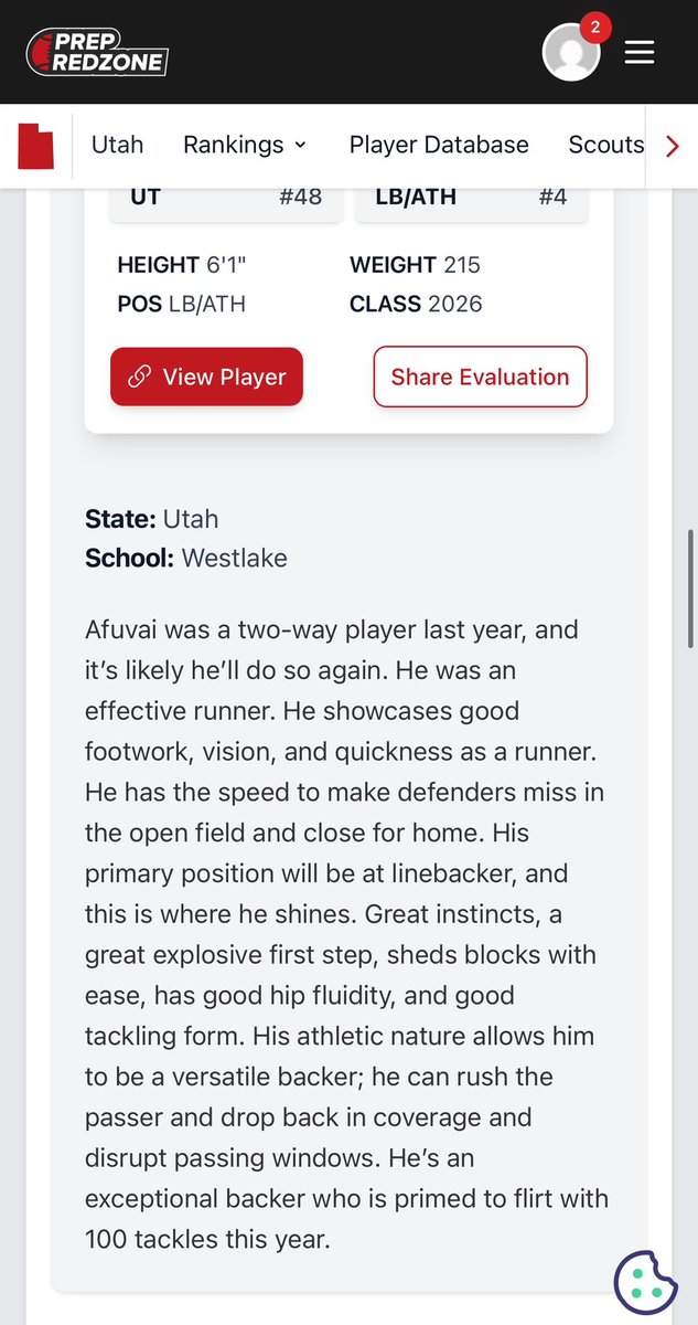 Appreciate <a href="/PrepRedzoneUT/">Prep Redzone Utah</a> <a href="/Andy_Pham1/">Andy</a> for the write up! Bleed blue all day, every day! Excited for this season! <a href="/WestlakeFootbal/">Westlake Football</a> <a href="/CoachAAle/">Arnold Ale</a>