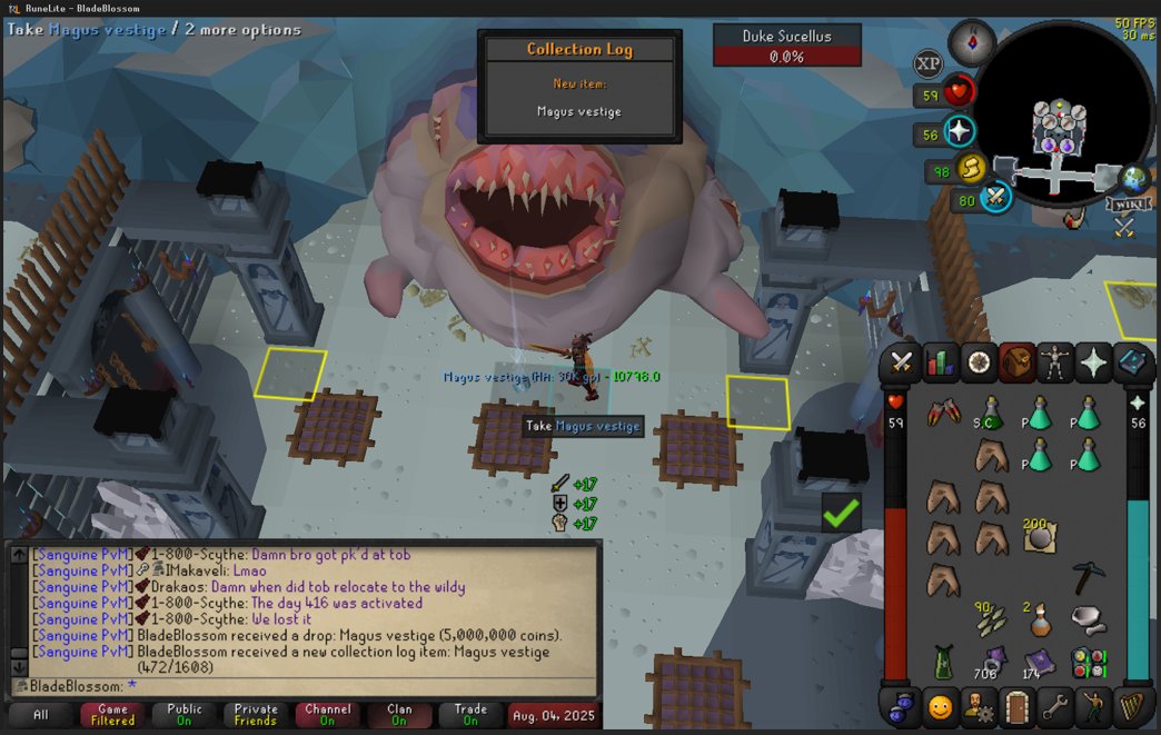 HalleniumGaming's tweet image. Magus vestige before seers ring on the iron