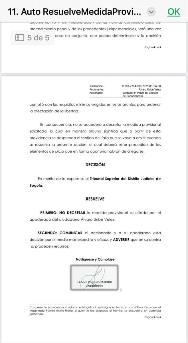 Más politico para donde 🤷🏼‍♀️ lo que me temía 

Tienen compradas las cortes y los magistrados 

Esta izquierda asquerosa todo lo corrompe, no respetan ni el precedente jurisprudencial 

De horror