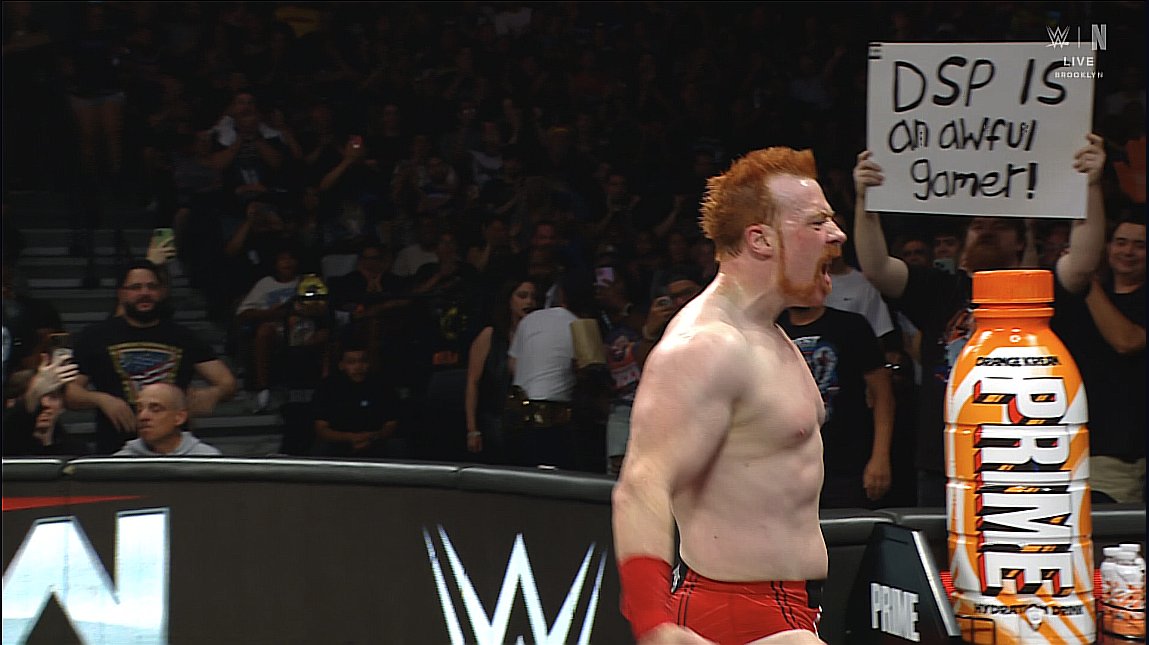 His sign made it on #WWERaw tonight, A WINNER IS YOU.