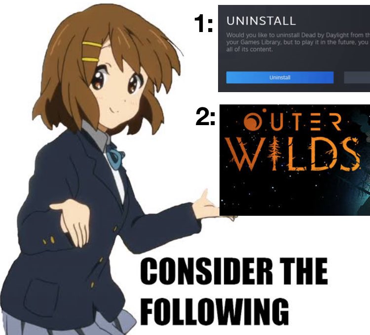 if you are looking for something to do until bhvr gets their shit together, please consider the following masterpiece