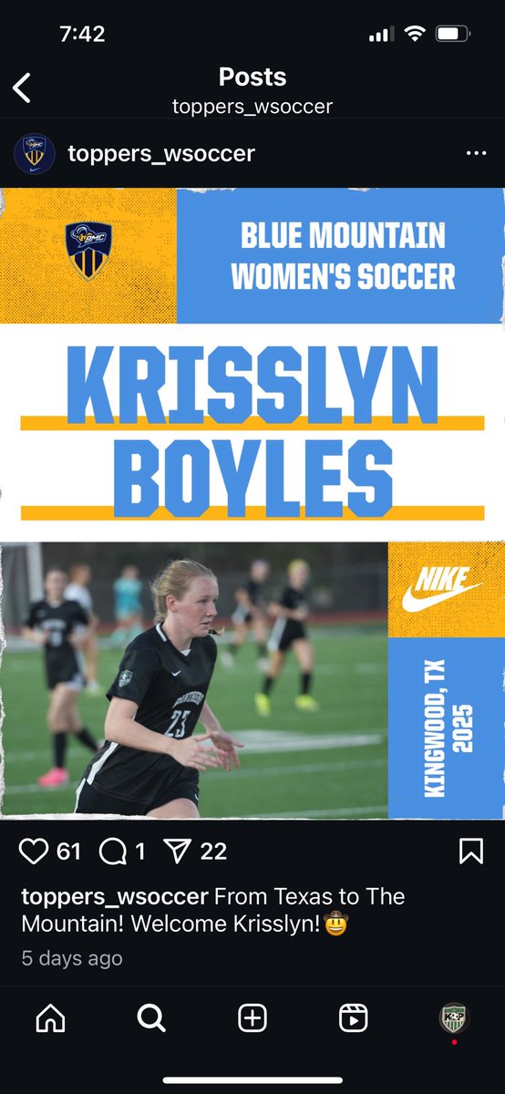 KPark Girls Soccer (@kparkgirlsoc) on Twitter photo Congrats to C/O 2025 KPark grad Krisslyn Boyles. The multi sport athlete will play soccer at Blue Mountain! <a href="/bmcsports/">BMCU Athletics</a> <a href="/HumbleISD_Ath/">Humble ISD Athletics</a> <a href="/HumbleISD/">Humble ISD</a> <a href="/HumbleISD_KPHS/">Kingwood Park HS</a> <a href="/KMSLadyCougars/">KMS Lady Cougars</a> <a href="/RustyO1983/">Humble ISD Sports Information</a> <a href="/jokoch09/">Joshua Koch_Humble ISD</a> <a href="/kphsasbc/">KPark All Sports Booster Club</a> <a href="/tascosoccer/">TASCO</a> Congrats to C/O 2025 KPark grad Krisslyn Boyles. The multi sport athlete will play soccer at Blue Mountain! <a href="/bmcsports/">BMCU Athletics</a> <a href="/HumbleISD_Ath/">Humble ISD Athletics</a> <a href="/HumbleISD/">Humble ISD</a> <a href="/HumbleISD_KPHS/">Kingwood Park HS</a> <a href="/KMSLadyCougars/">KMS Lady Cougars</a> <a href="/RustyO1983/">Humble ISD Sports Information</a> <a href="/jokoch09/">Joshua Koch_Humble ISD</a> <a href="/kphsasbc/">KPark All Sports Booster Club</a> <a href="/tascosoccer/">TASCO</a>