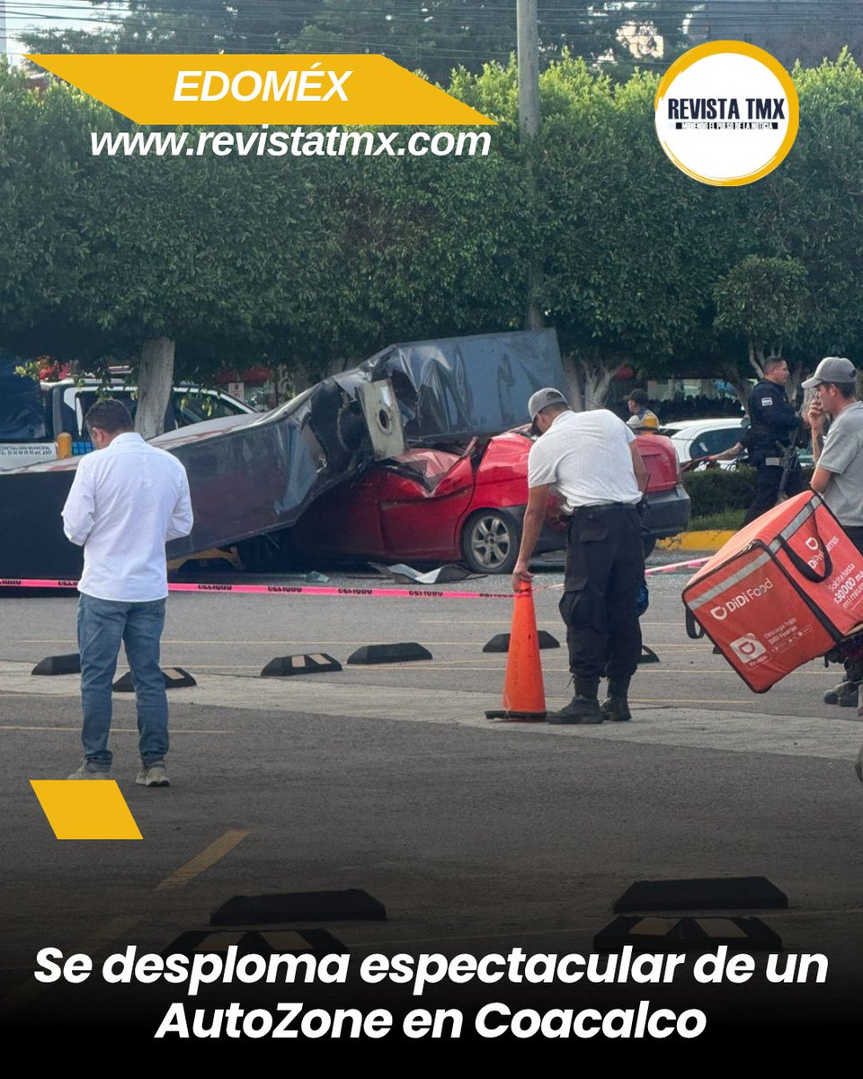 🚨 Se desploma espectacular de un AutoZone en Coacalco

🚗 #EdoMéx.-  Una enorme estructura metálica del letrero de #AutoZone cayó de forma aparatosa sobre un vehículo en el estacionamiento del #Walmart #VillasDeLasFlores, en #Coacalco.

😱 La caída sorprendió a clientes y