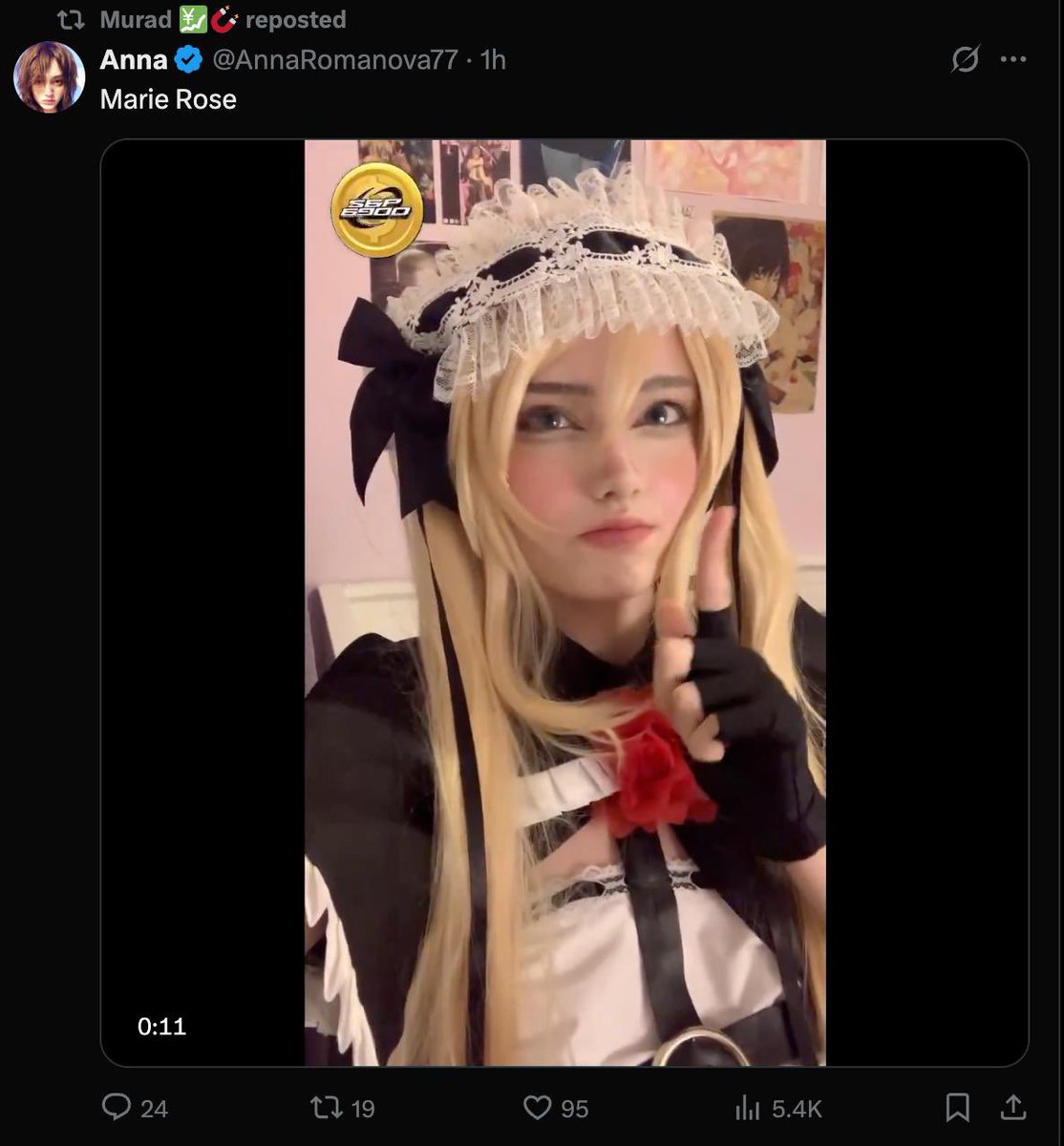 Murad just RTed $MARIE and it’s going crazy as it just tapped a new ATH for 5.6 milli mcap 

Doge sniffed a very very high potential as SPX is at billions 

The mascot of SPX deserves ATLEAST 100 million 

dexscreener.com/ethereum/0xd8a…
