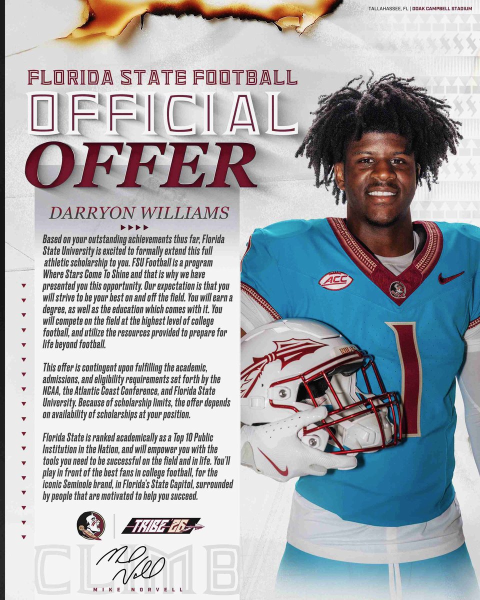 Almost Home!!! Big things coming <a href="/Coach_Norvell/">Mike Norvell</a> <a href="/CoachT_Harris/">T.Harris</a> <a href="/CoachGusMalzahn/">Coach Gus Malzahn</a> <a href="/FSUFootball/">FSU Football</a> <a href="/plantpanthersfb/">Plant Panthers Football</a>