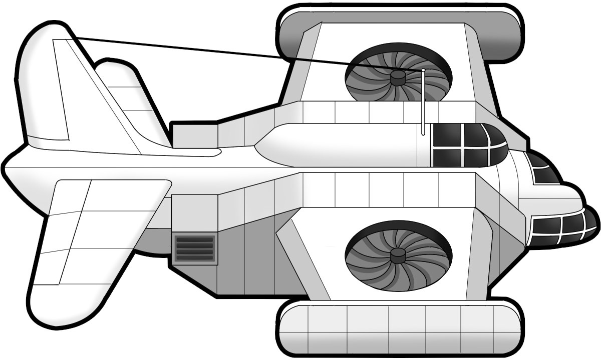 シャトルを作ろう！
...ところで前後を描くのが面倒だ