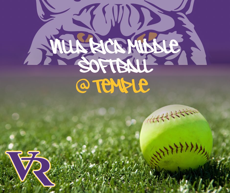 VRMS Softball plays at Temple tomorrow, 8/5