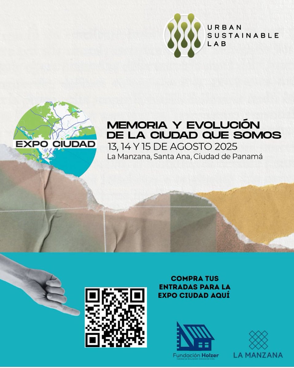 Urban Sustainable Lab (@urban_sus_lab) on Twitter photo Participa de la Conferencia de la Dra <a href="/MarixaLasso1/">Marixa Lasso, PhD.</a>: El Centro Histórico Ampliado de la Ciudad de Panamá, miércoles 13/agosto, 6:00pm, durante #expociudad2025 en La Manzana, Sta Ana.
En conmemoración de los 506 años de fundación de la urbe capitalina. Gracias a <a href="/FundacionHolzer/">Fundación Holzer</a> Participa de la Conferencia de la Dra <a href="/MarixaLasso1/">Marixa Lasso, PhD.</a>: El Centro Histórico Ampliado de la Ciudad de Panamá, miércoles 13/agosto, 6:00pm, durante #expociudad2025 en La Manzana, Sta Ana.
En conmemoración de los 506 años de fundación de la urbe capitalina. Gracias a <a href="/FundacionHolzer/">Fundación Holzer</a>