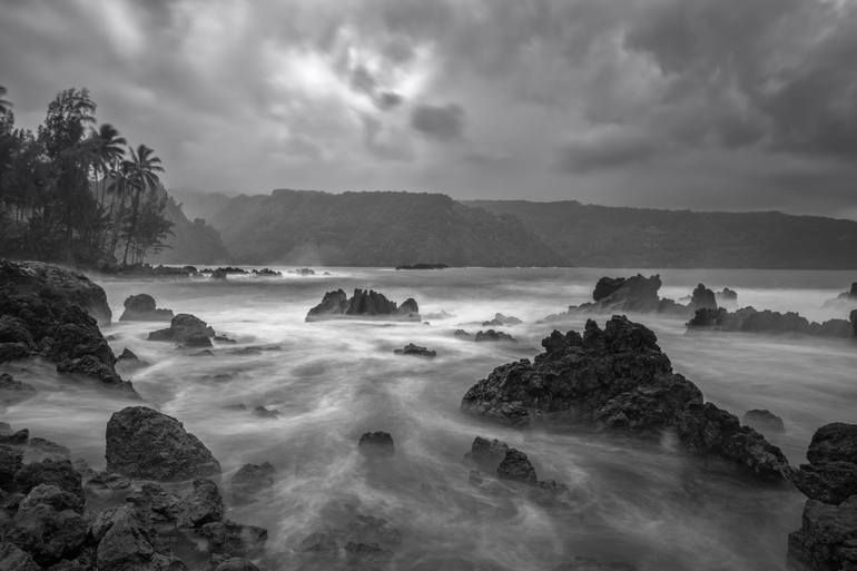 Black and White photo from Maui near the Road to Hana. #art #landscapephoto #naturelovers #artlovers  #landscapelovers #photography #maui #blackandwhite #roadtohana #travel #vacation  Please refer to link for info and pricing buff.ly/4ggNdEb