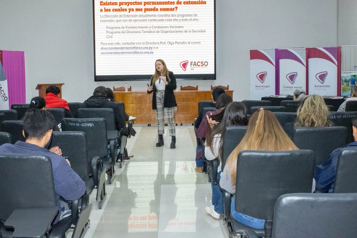 🟣 En el marco del acto de apertura del semestre par 2025, la FACSO-UNA también dio la bienvenida a estudiantes de las carreras de Sociología y Trabajo Social del turno noche
facebook.com/share/p/1Drd7X…