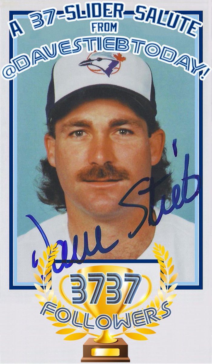 August 4, 2025 - ⚾️ We've surpassed 3737 followers! ⚾️

Thanks, fellow Dave Stieb admirers, who've joined us on this journey since March '22. 👍🏼 It coincided with the <a href="/jon_bois/">Jon Bois</a> doc &amp; we hope it'll culminate with Stieb in his rightful place: the @BaseballHall of Fame. 💪🏼 #Retire37