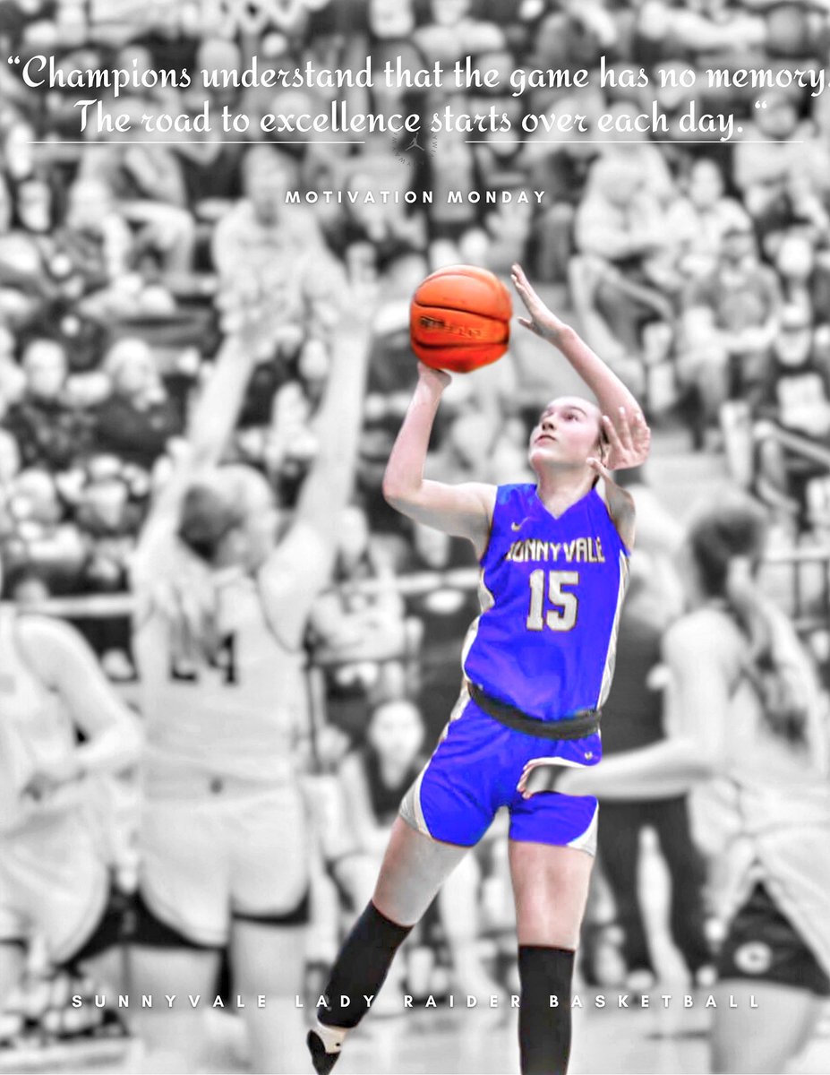 MOTIVATIONAL MONDAY 🏀
“Champions understand that the game has no memory. The road to excellence starts over each day.”