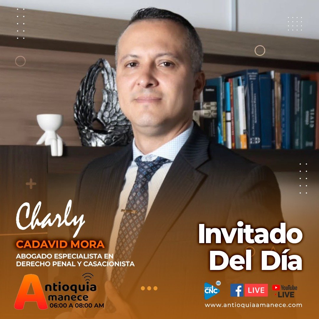 antamanece's tweet image. ⚖️ Este martes 5 de agosto en #AntioquiaAmanece con #EstiloPropio

🎙️ Nos acompañará Charly Cadavid, abogado especialista en Derecho Penal, para analizar el panorama jurídico del expresidente Álvaro Uribe Vélez.  @charly_cadavid 

📌 Hablaremos sobre los recursos interpuestos por
