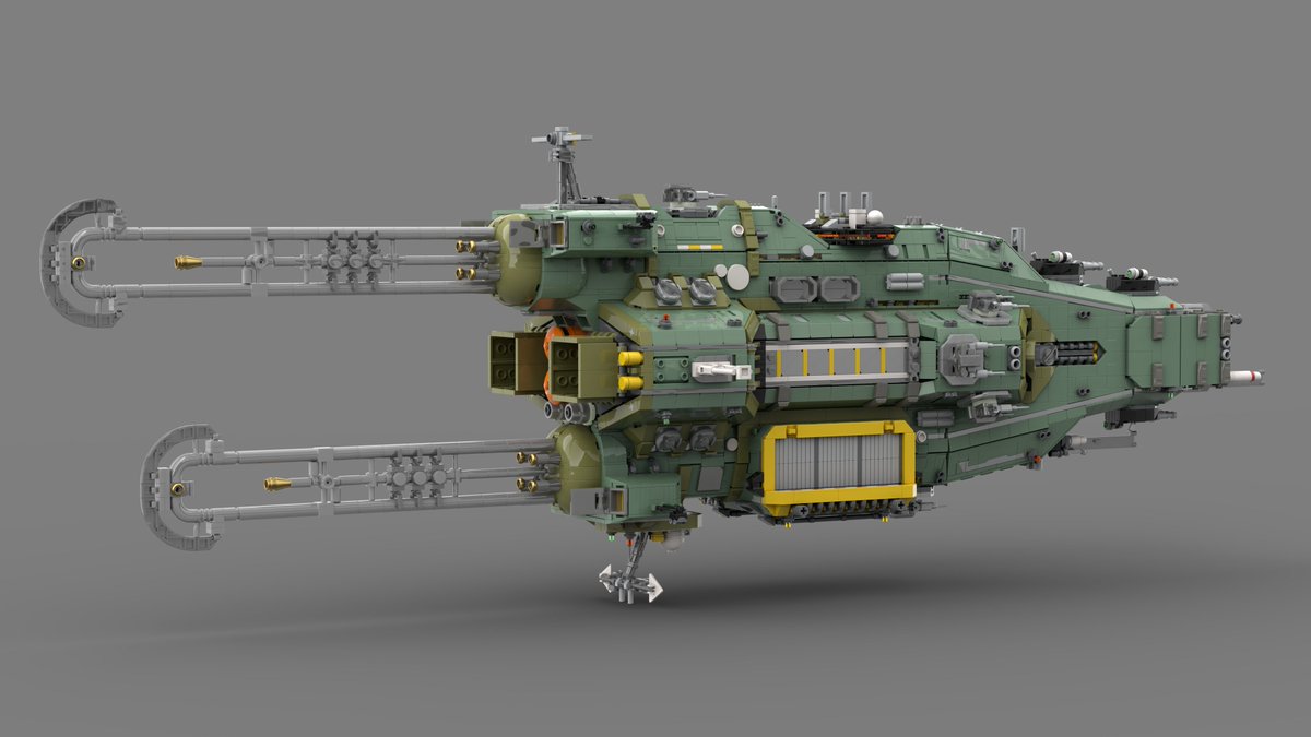 893487718I's tweet image. 新船完成 
复星联合 军团级（Legion class）巡航舰
设定为复星联合的新式巡航舰，在船底配置有一个可换装的挂点。
#lego #moc #spaceship