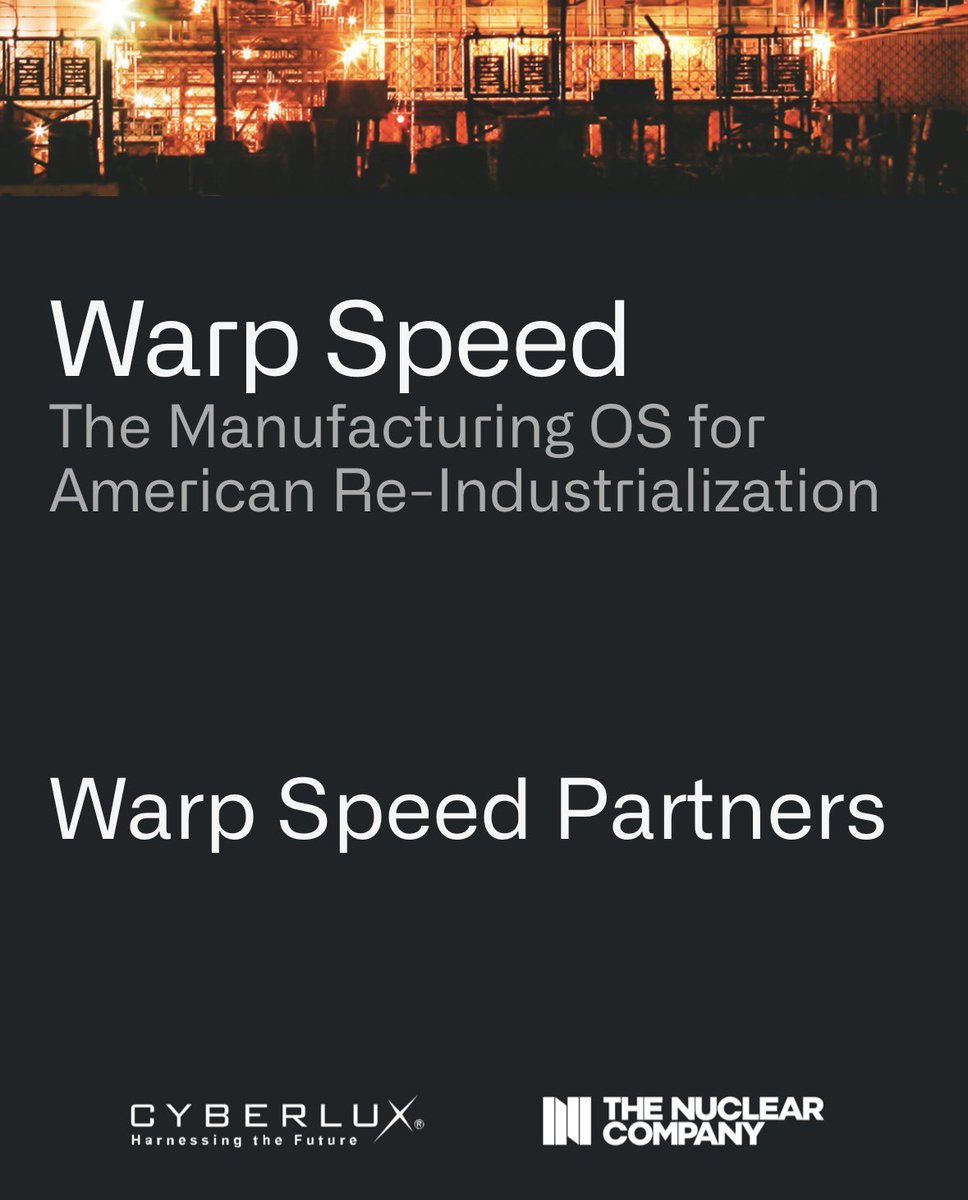 $CYBL

Congratulations to $PLTR <a href="/PalantirTech/">Palantir</a> on your strong Q2 earnings

As a <a href="/CyberluxC/">Cyberlux Corporation - $CYBL</a> Shareholder, I'm proud #CyberluxDefense is a #WarpSpeed partner.  “Together with #Palantir, #Cyberlux is answering the call”

The Manufacturing OS for American Re-Industrialization #DoD #USA