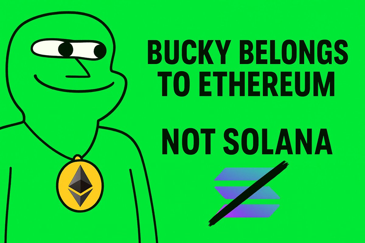 buckytoken's tweet photo. Bucky doesn’t beg. Bucky doesn’t bark. He belongs to Ethereum.
No Solana reroute. Just code, conviction, and community.
🔮 #BuckyOnETH
💥 #ETHStrong
🔥 #NoSolana
👑 #CommunityTakeover https://t.co/pmkE2g1zOf