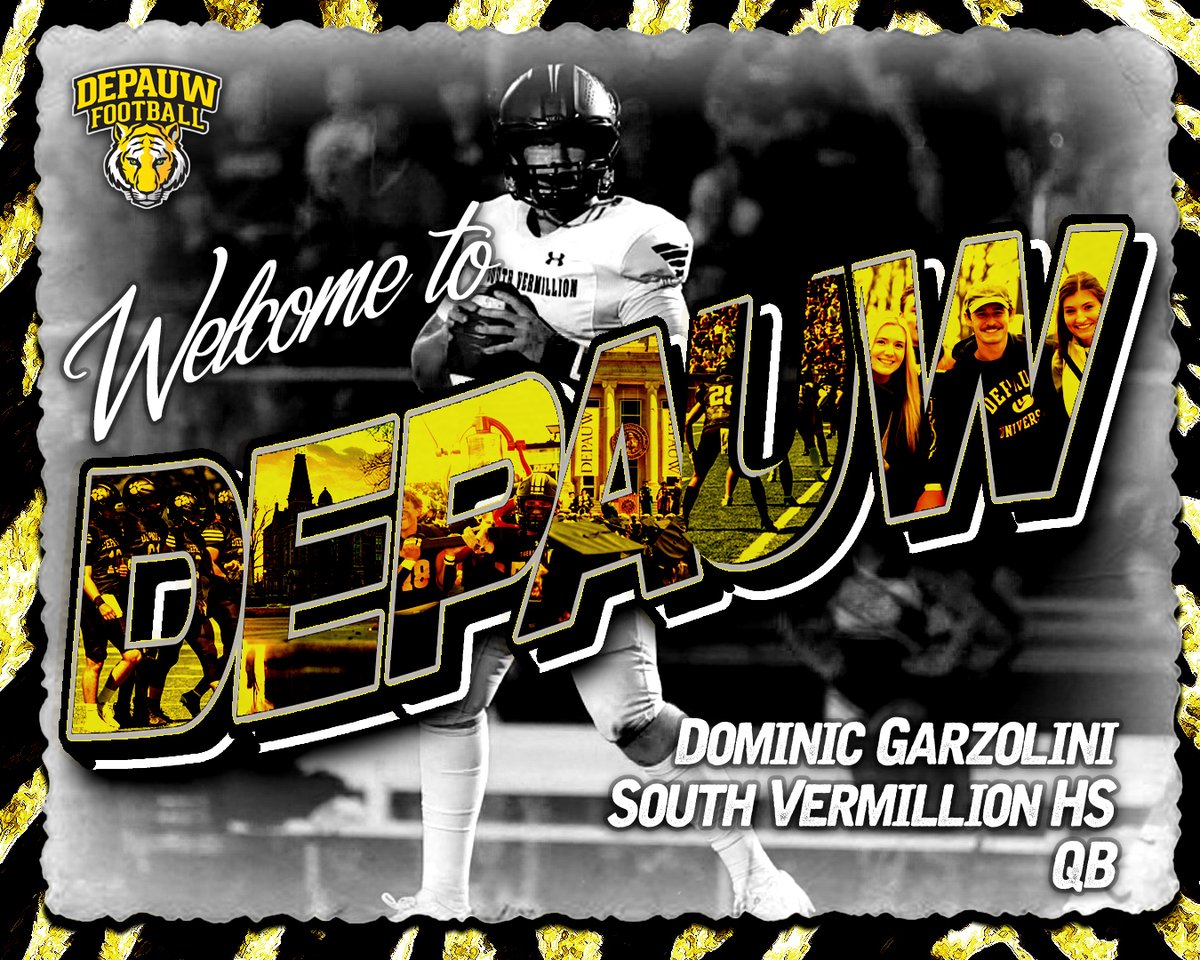 Welcome to the Castle,
<a href="/dgarzolini1/">Dominic Garzolini</a>!
#TigerPride | #TeamDePauw