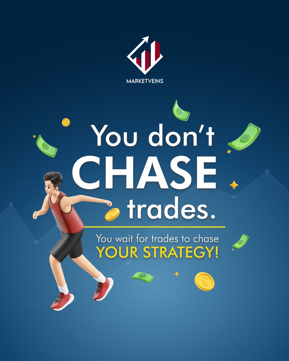 MarketVeins's tweet photo. A disciplined trader lets the market come to them. You don’t chase trades—you attract them by knowing exactly what you’re looking for.

#Marketvein #SetupDriven #TradeSmart https://t.co/HiONiubf1B