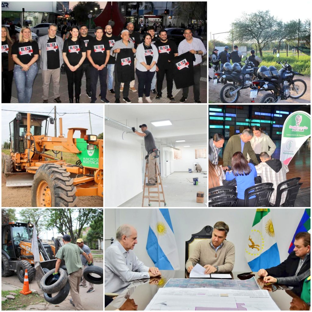 Pasó el #BlackFriday con la <a href="/CamaraRcia/">Cámara Comercio Resistencia</a> / Recuperamos espacios públicos /  Mantenemos la infraestructura vial / Los operativos de limpieza siguen sin pausa / + refacciones en nuestra casa municipal / Se firmó el plan de desagües de la zona sur / <a href="/roy_a_nikisch/">Roy Nikisch</a> <a href="/LeandroZdero/">Leandro Zdero</a>