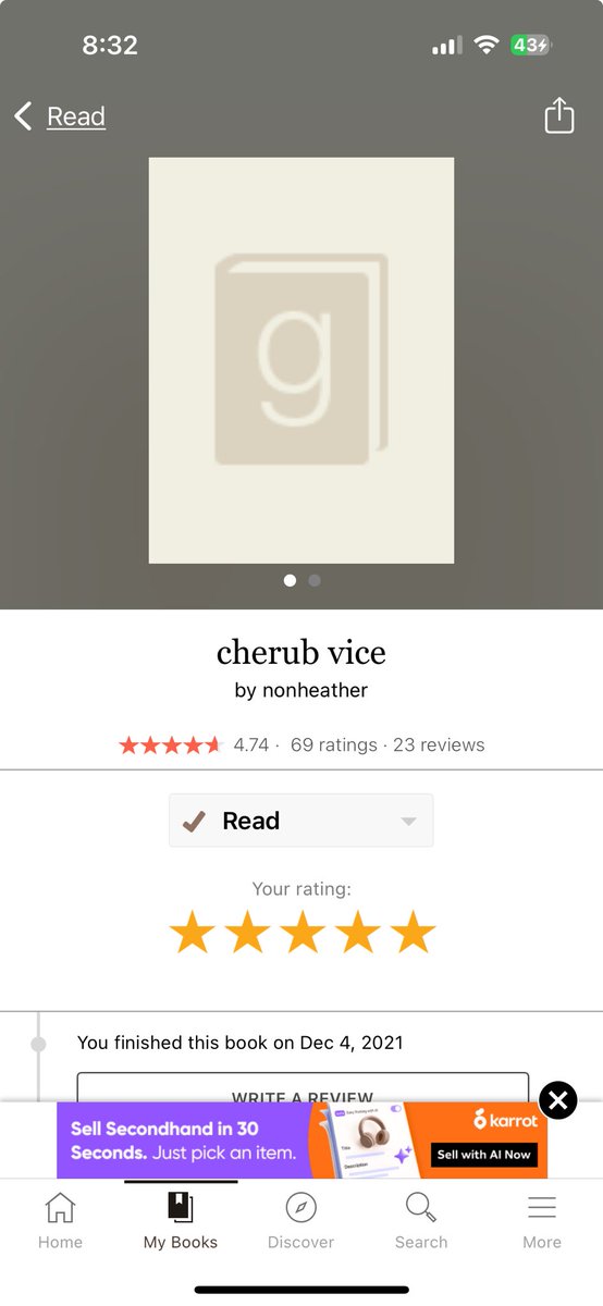 milfbeomgyu's tweet image. okay #armytwt confession. I am the one who added cherub vice on goodreads. i kept rereading and i wanted to log it.