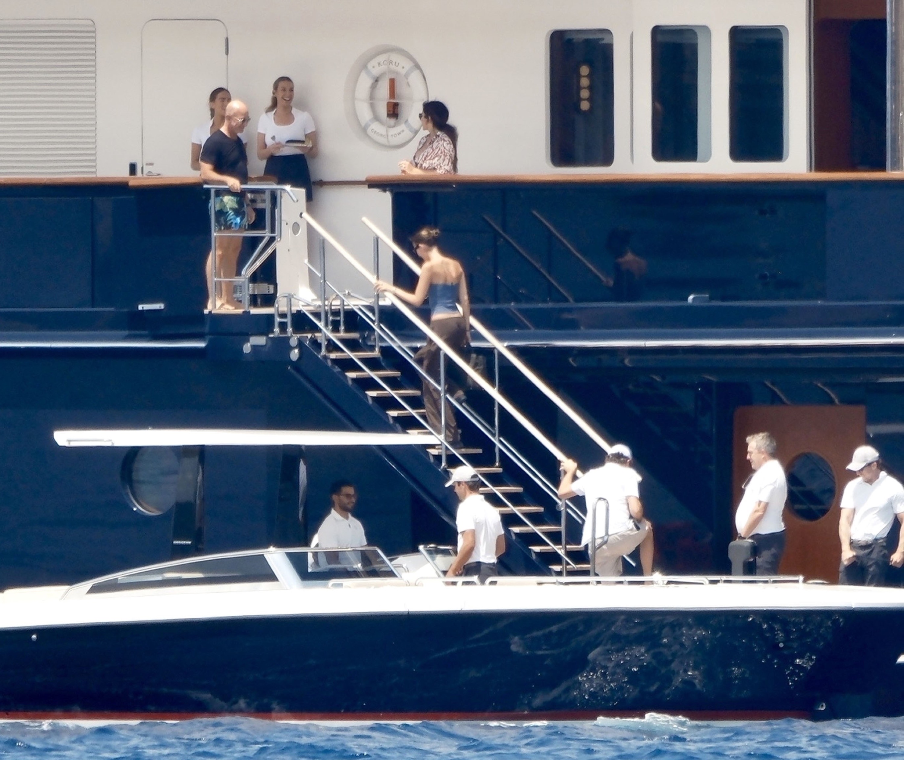 GxjU3XzW4AA075R?format=jpg&name=4096x4096 Photos Capture Leonardo DiCaprio Enjoying Yacht Trip with Jeff Bezos