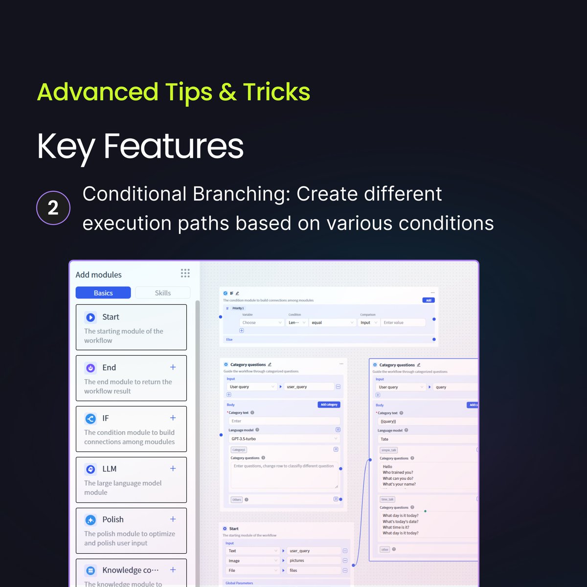 TateATate_AI's tweet image. 🤔Complex workflow logic but hard to orchestrate? 😓Simple agents can't handle sophisticated tasks?
We solved it with one simple toggle! ✨
Turn it on → Agent transforms into workflow mode
#AIWorkflow #NoCode #Agent #MCP #DevTools #AI